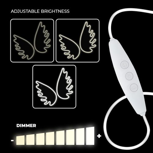 Neon PLEXI LED SKRZYDŁA białe FPNE09X Forever Light na Arena.pl