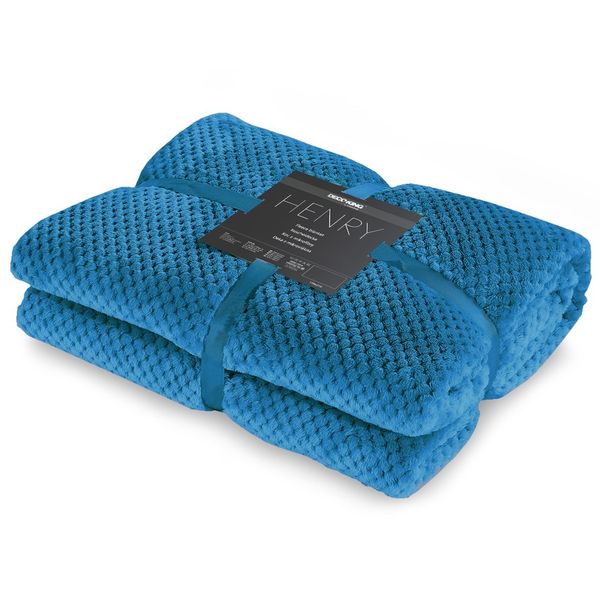 Koc DecoKing HENRY INDIGO 150X200 zdjęcie 1