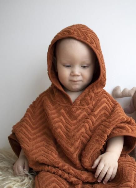 Filibabba Poncho Zigzag Rust zdjęcie 7