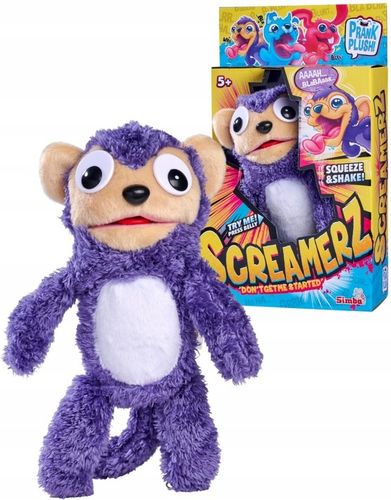 SIMBA SCREAMERZ AFFE małpka interaktywna 30cm fioletowa na Arena.pl