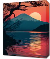 Obraz 40x50cm Góra Wieczorem