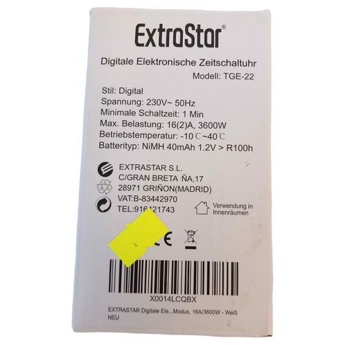 Programator Czasowy Timer Lcd Cyfrowy Biały na Arena.pl