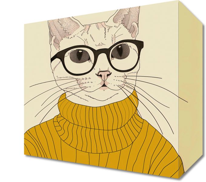 Obraz 20x20cm Intelektualista zdjęcie 1