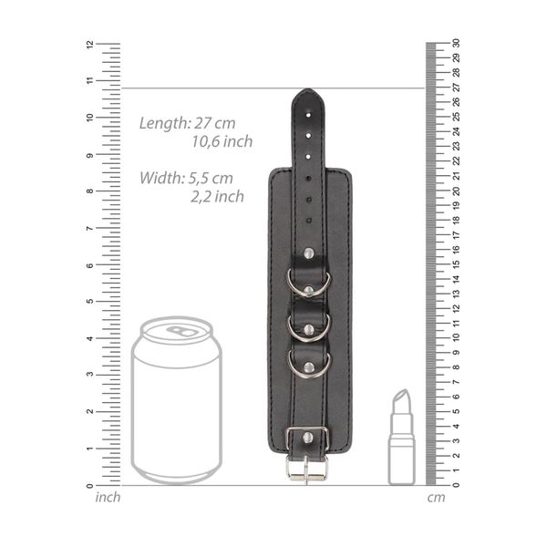 skórzane kajdanki ouch! regulowane 25 cm zdjęcie 7