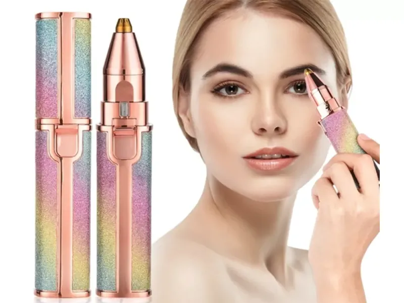 Depilator do brwi trymer do twarzy damska golarka zdjęcie 27