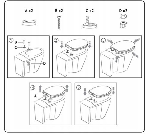 DESKA WC SEDESOWA WOLNOOPADAJĄCA TWARDY DUROPLAST NADRUK ESTIVA WENGE na Arena.pl
