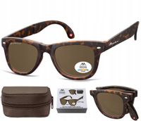 SKŁADANE Polaryzacyjne Okulary Unisex Nerdy mat PRZECIWSŁONECZNE UV400