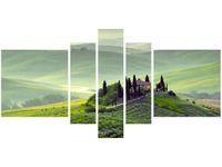 80CM 160CM OBRAZ 5 ELEM GOSPODARSTWO TOSKANII DRUK ŚCIENNY