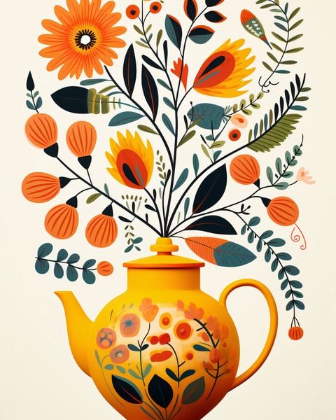 Plakat 40x50cm Bujna Herbata zdjęcie 1