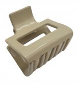 Spinka klamra plastikowa średnia 3,5x3,5cm beżowa