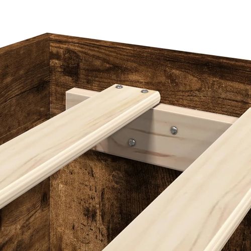 Łóżko bez materaca, przydymiony dąb, 90x190 cm na Arena.pl