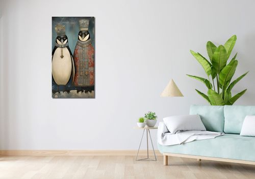 Obraz 50x100cm Królewskie Pingwiny na Arena.pl