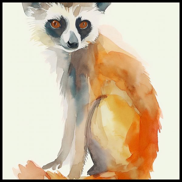 Plakat 70x70cm Lemurek zdjęcie 2