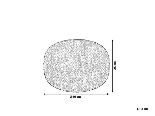 Puf 40 x 25 cm różowy CONRAD na Arena.pl