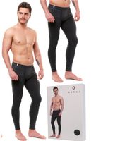 KALESONY MĘSKIE Grafitowe Bawełniane Ciepłe Getry Wygodne na Zimę MORAJ XL