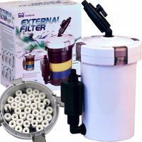 FILTR kubełkowy HW-603B do akwarium 30-80L + CERAMIKA