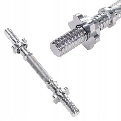 GRYF SZTANGIELKA + ZACISKI ZESTAW 40cm gryfik STAL 28mm do HANTLI KRÓTKI na Arena.pl