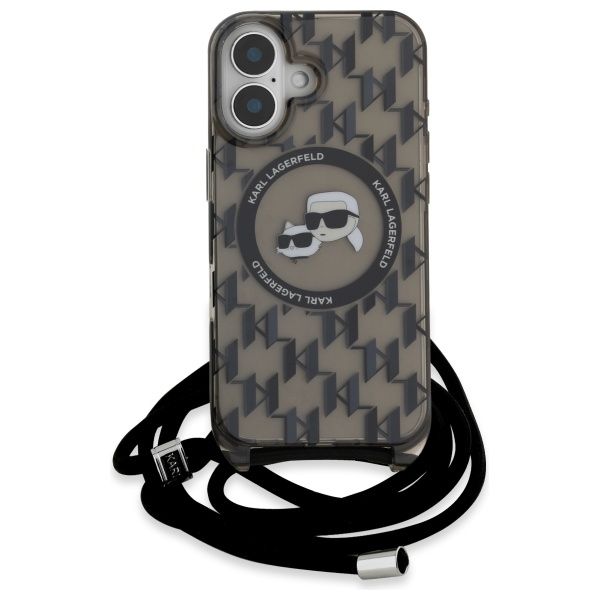 Etui Karl Lagerfeld do iPhone 16, Czarny, MagSafe zdjęcie 2