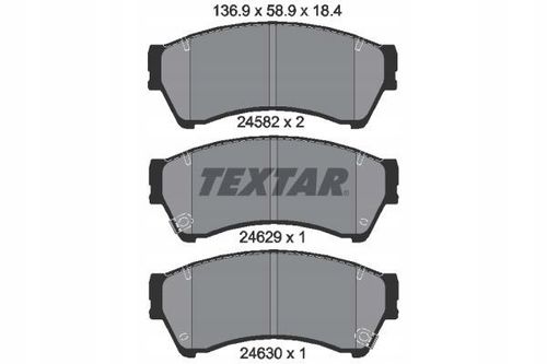 TEXTAR KLOCKI HAMULCOWE PRZÓD 2458202 MAZDA 6 GH na Arena.pl