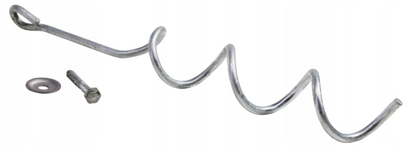 Kotwa wkręcana do ziemi do mocowania w ogrodzie skrętna zdjęcie 1