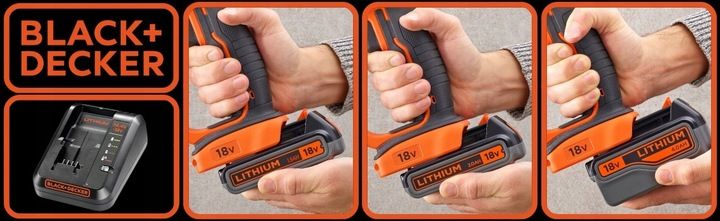 Ładowarka do akumulatorów 14,4V 18V Black & Decker BDC1A zdjęcie 2