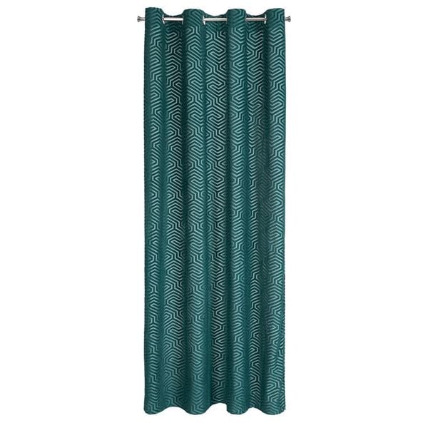 Zasłona gotowa na przelotkach INGA 140x250 Pierre Cardin turkusowa zdjęcie 2
