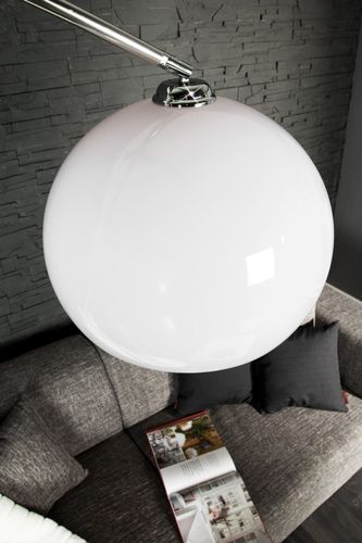 Lampa podłogowa Bow biała regulowana D2 na Arena.pl