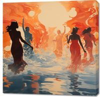 Obraz 90x90cm Taneczny Żar