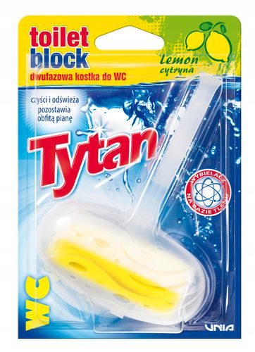 DWUFAZOWA KOSTKA DO WC TYTAN LEMON KOSZYCZEK 40G na Arena.pl