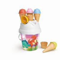 KOLOROWE WIADERKO  DINOZAURY Z LODAMI