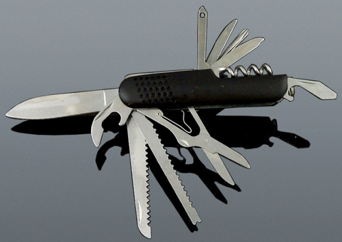 Wielofunkcyjny Scyzoryk Metalowy Nóż Turystyczny Survivalowy Multitool na Arena.pl