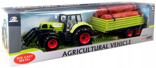 Duży Traktor z Przyczepą Ciągnik NAPĘD Ruchome elementy Otwierane drzwi na Arena.pl