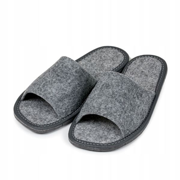 FILCOWE KAPCIE MĘSKIE SZARE KLAPKI DLA GOŚCI 46 zdjęcie 1