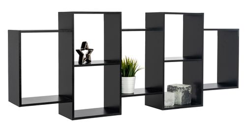 PÓŁKA WISZĄCA ŚCIENNA REGAŁ CZARNA na Arena.pl