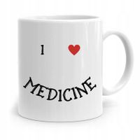 Kubek Prezent Dla Doktora Lekarza I Love Medicine Z Nadrukiem Ze Zdjęciem