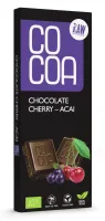 Czekolada Surowa WiŚnia - Acai BIO 40 g - Cocoa