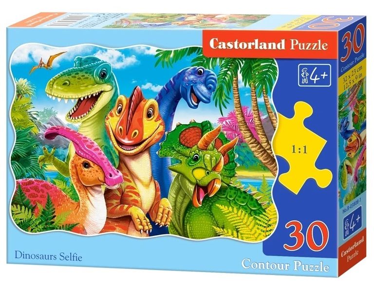 PUZZLE 30 EL. DINOSAURS SELFIE zdjęcie 1