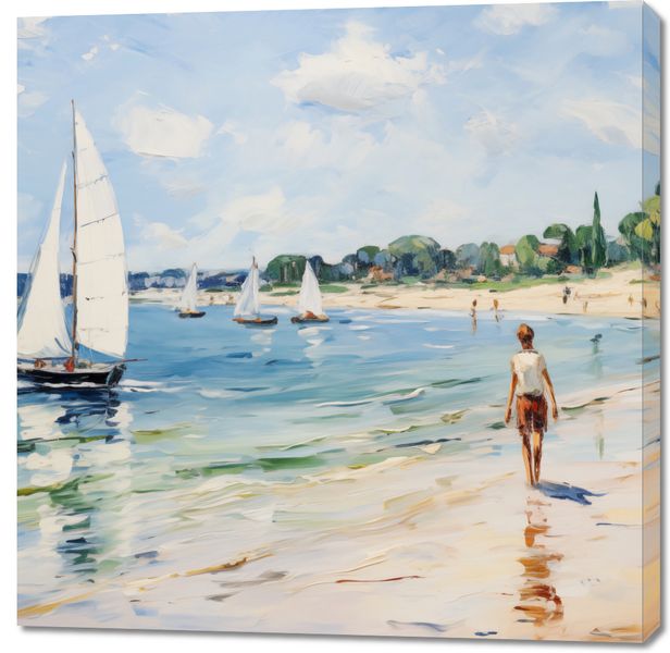 Obraz 100x100cm Życie na Brzegu zdjęcie 1