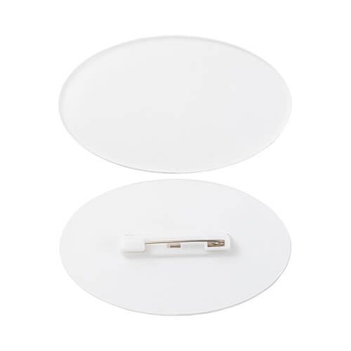 Identyfikator akrylowy 7,6 x 4,5 cm do sublimacji - owal na Arena.pl