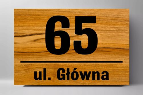 Tabliczka Tablica ADRESOWA ALUMINIOWA Numer domu na Arena.pl