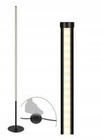 Lampa Podłogowa Stojąca Czarna Led Do Salonu Sypialni Pokoju 147Cm