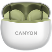 CANYON Słuchawki dokanałowe TWS-5 Etui Zielone