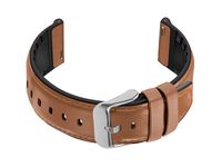 Pasek gumowy U16 do zegarka - jasny brąz - 20mm