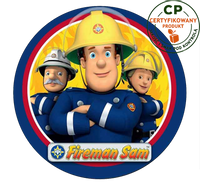 Opłatek na tort Strażak Sam