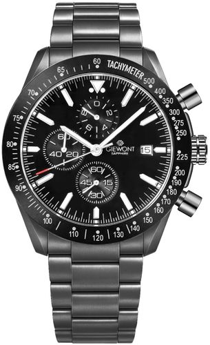 zegarek męski giewont chronograph sapphire czarny gw8720-b1 na Arena.pl