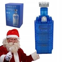 Klocki 3D butelka w stylu Absolut dekoracja kolekcjonerska dla dorosłych