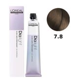Loreal Dia Light farba do włosów farbowanych i uwrażliwionych, koloryzacja kwasowa ton w ton, bez amoniaku, 50ml 7.8 blond mokka