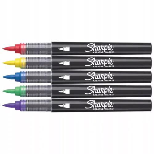 MARKER artystyczny SHARPIE Markery akrylowe Pędzelkowa końcówka 12 kolorów na Arena.pl