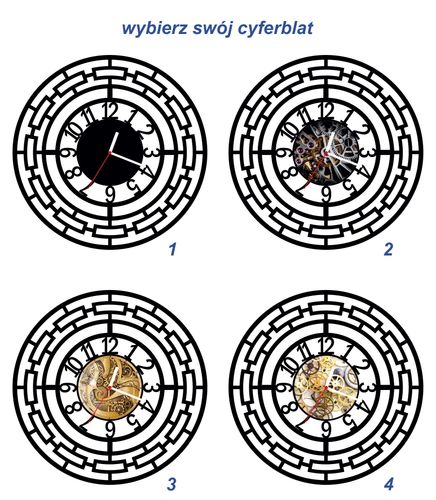 ZEGAR ŚCIENNY RETRO 38cm M 37.10 na Arena.pl