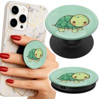 Uchwyt do telefonu Popsocket na palce/stojak SŁODKI ŻÓŁWIK WZORY DLA DZIECI